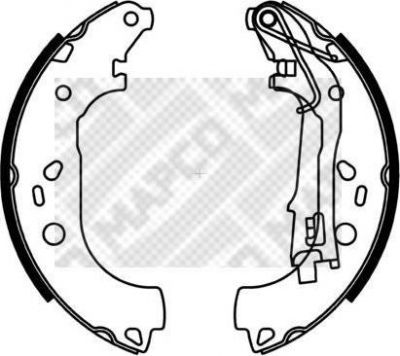 MAPCO 8140 комплект тормозных колодок на FIAT DOBLO вэн (223, 119)