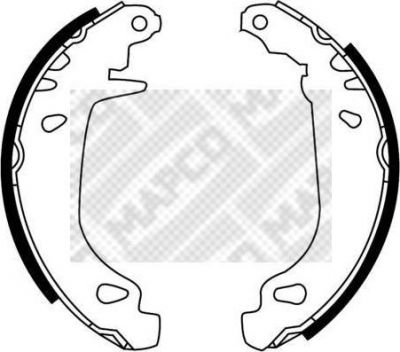 MAPCO 8406 комплект тормозных колодок на PEUGEOT 306 (7B, N3, N5)