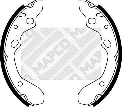 MAPCO 8512 комплект тормозных колодок на MAZDA 323 C IV (BG)