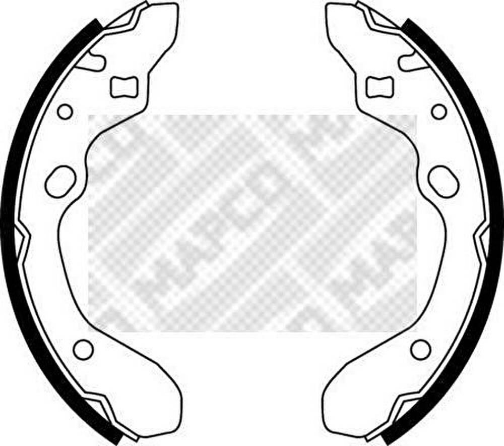 MAPCO 8512 комплект тормозных колодок на MAZDA 323 C IV (BG)