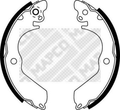 MAPCO 8528 комплект тормозных колодок на MITSUBISHI LANCER IV (C6_A, C7_A)