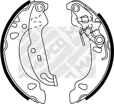 MAPCO 8770 комплект тормозных колодок на FORD KA (RB_)