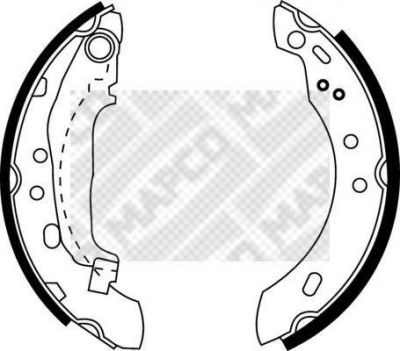 MAPCO 8857 комплект тормозных колодок на NISSAN MICRA II (K11)