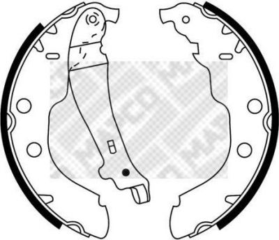 MAPCO 8860 комплект тормозных колодок на PEUGEOT 406 (8B)
