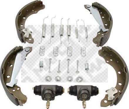 MAPCO 9732 комплект тормозных колодок на VW POLO CLASSIC (6KV2)