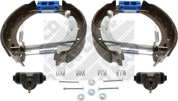 MAPCO 9845 комплект тормозных колодок на RENAULT CLIO II (BB0/1/2_, CB0/1/2_)