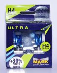 Маяк 82420SW+30new 82420SW+30new Лампа Н4 12V 60/55W P43t SUPER WHITE +30% 