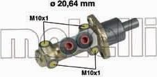 METELLI 05-0207 Цил.торм.глав. Cordoba/Ibiza/Golf 1,0-1,9 91-> 1H1611019A