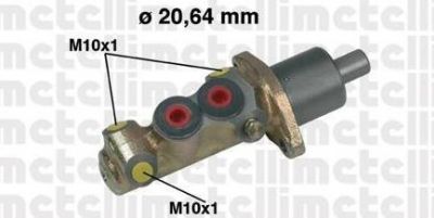 METELLI 05-0225 главный тормозной цилиндр на PEUGEOT 205 I (741A/C)