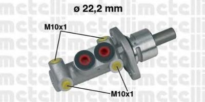 METELLI 05-0302 Гл.торм.цил.VW 22.20мм GOLF/PASSAT/T4/VENTO алюминиевый