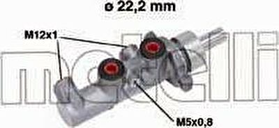 METELLI 05-0671 главный тормозной цилиндр на FIAT MULTIPLA (186)