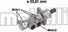 METELLI 05-0704 Цилиндр торм.главный RENAULT Clio III 05-