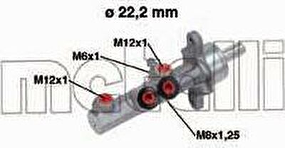 METELLI 05-0721 главный тормозной цилиндр на AUDI A3 (8P1)