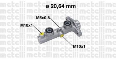 METELLI 05-0758 главный тормозной цилиндр на HONDA CIVIC VI Hatchback (EJ, EK)