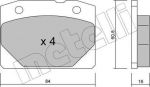 METELLI 22-0007-0 комплект тормозных колодок, дисковый тормоз на LADA ZHIGULI