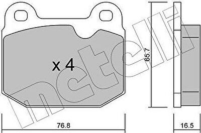 METELLI 22-0013-1 комплект тормозных колодок, дисковый тормоз на OPEL MANTA B CC (53_, 55_)