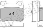 METELLI 22-0092-0 комплект тормозных колодок, дисковый тормоз на MERCEDES-BENZ 190 (W201)