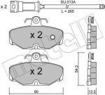 METELLI 22-0095-0K комплект тормозных колодок, дисковый тормоз на FORD SCORPIO I (GAE, GGE)