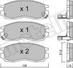 METELLI 22-0224-0 комплект тормозных колодок, дисковый тормоз на MITSUBISHI COLT IV (CA_A)