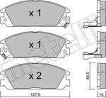 METELLI 22-0237-1 комплект тормозных колодок, дисковый тормоз на HONDA ACCORD III (CA)