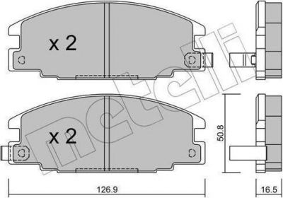 METELLI 22-0244-0 комплект тормозных колодок, дисковый тормоз на OPEL CAMPO (TF_)