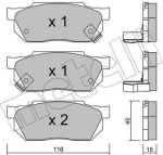 METELLI 22-0247-1 комплект тормозных колодок, дисковый тормоз на HONDA CIVIC I Shuttle (AN, AR)