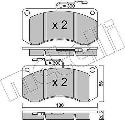 METELLI 22-0272-0 комплект тормозных колодок, дисковый тормоз на RENAULT TRUCKS Midliner