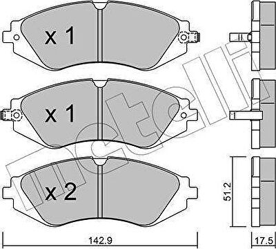 METELLI 22-0294-0 Комплект тормозных колодок, диско