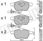 METELLI 22-0314-0 комплект тормозных колодок, дисковый тормоз на SKODA SUPERB (3U4)