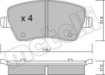 METELLI 22-0485-0 комплект тормозных колодок, дисковый тормоз на RENAULT LOGAN I универсал (KS_)