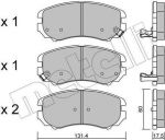 METELLI 22-0503-0 комплект тормозных колодок, дисковый тормоз на KIA SPORTAGE (JE_, KM_)