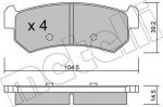 METELLI 22-0511-0 комплект тормозных колодок, дисковый тормоз на CHEVROLET LACETTI (J200)