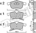 METELLI 22-0539-0 комплект тормозных колодок, дисковый тормоз на OPEL ZAFIRA B Van