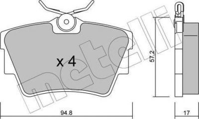 METELLI 22-0635-0 комплект тормозных колодок, дисковый тормоз на OPEL VIVARO фургон (F7)