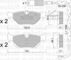 METELLI 22-0642-0K комплект тормозных колодок, дисковый тормоз на 3 (E90)