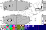 METELLI 22-0764-0 комплект тормозных колодок, дисковый тормоз на TOYOTA GT 86 купе (ZN6_)