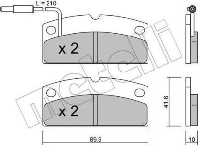 METELLI 22-0767-1 комплект тормозных колодок, дисковый тормоз на LIGIER NOVA