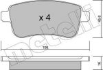 METELLI 22-0818-0 комплект тормозных колодок, дисковый тормоз на RENAULT MEGANE III Наклонная задняя часть (BZ0_)