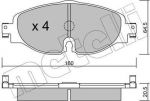 METELLI 22-0950-0 комплект тормозных колодок, дисковый тормоз на AUDI A3 Limousine (8VS)