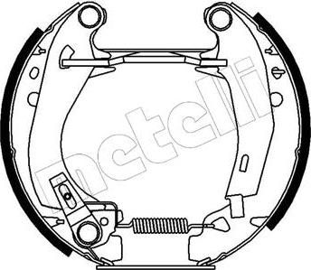 METELLI 51-0022 комплект тормозных колодок на RENAULT SUPER 5 (B/C40_)