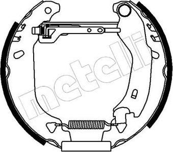 METELLI 51-0024 комплект тормозных колодок на FIAT TIPO (160)