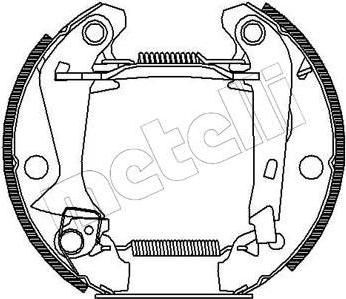 METELLI 51-0034 комплект тормозных колодок на TALBOT SAMBA (51A)