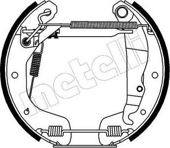 METELLI 51-0081 комплект тормозных колодок на OPEL ASTRA F Наклонная задняя часть (53_, 54_, 58_, 59_)