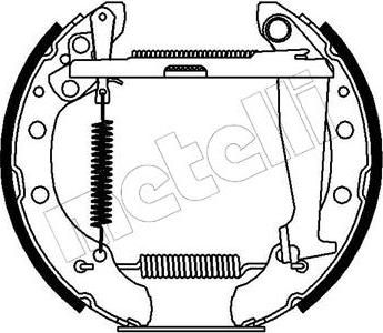 METELLI 51-0084 комплект тормозных колодок на VW LUPO (6X1, 6E1)