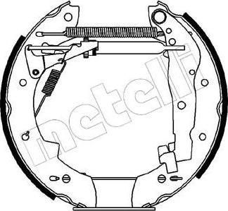 METELLI 51-0087 комплект тормозных колодок на PEUGEOT 405 I (15B)