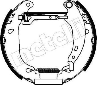 METELLI 51-0098 комплект тормозных колодок на RENAULT CLIO II (BB0/1/2_, CB0/1/2_)