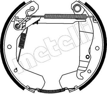 METELLI 51-0120 комплект тормозных колодок на OPEL CORSA C фургон (F08, W5L)