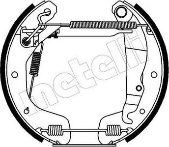 METELLI 51-0124 комплект тормозных колодок на OPEL ASTRA F Наклонная задняя часть (53_, 54_, 58_, 59_)