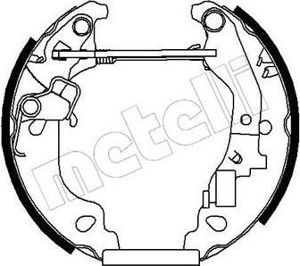 METELLI 51-0145 комплект тормозных колодок на FIAT PUNTO (188)