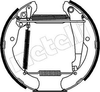 METELLI 51-0147 комплект тормозных колодок на SKODA OCTAVIA Combi (1U5)